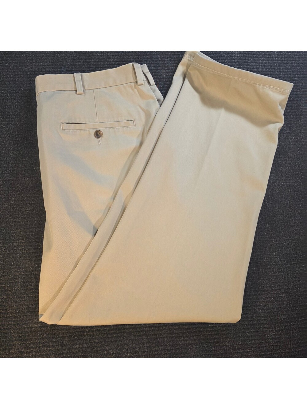 Brooks Brothers Advantage Chino Clark Men's Khaki Pants W37 L28
